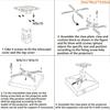 White Universal 360 Angle Rotation Projector Bracket Ceiling Mount Wall Bracket DVR Camera Holder Theater Office Meeting Room Home
