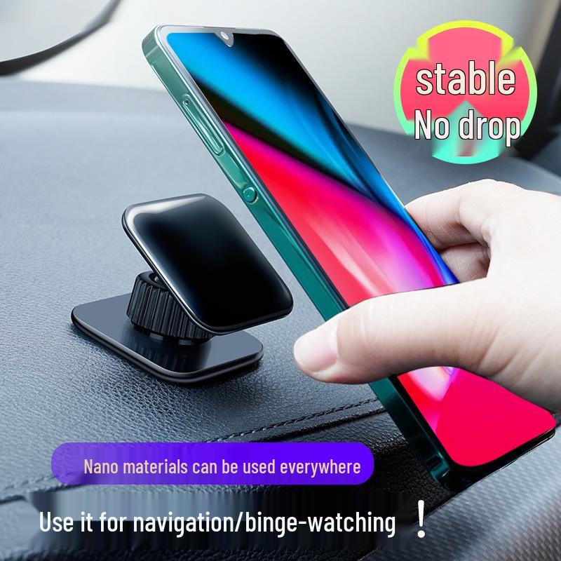 Multifunctional Car Phone Holder: Adhesive Suction Cup Mount for Navigation & Live Streaming