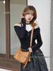 M Brand Classic Monogram Gold-Lock Small Shoulder, Crossbody, and Underarm Bag