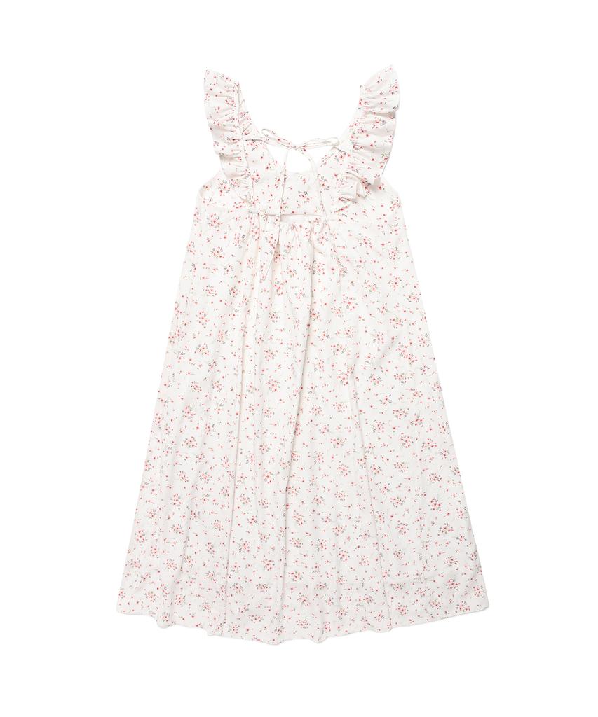 PLUNASTUDIO Cassia Flower Frill Dress_White