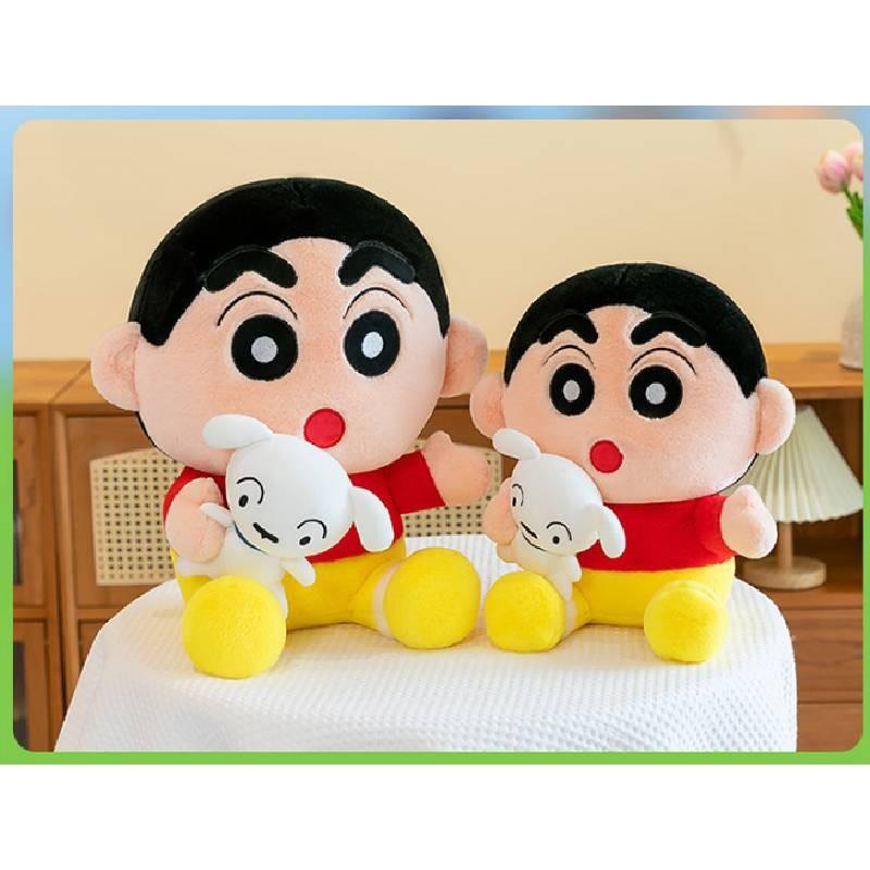 Adorable Crayon Shinchan Plush Toy With Soft Crystal Velvet Fabric Perfect For Kids