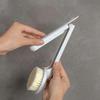 Silicone Long Handle Bath Brush Non-slip Bath Brush With Ultra Soft Bristles (white) - DD01