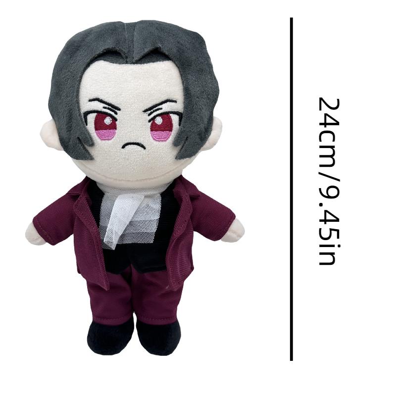 

Адвокат Феникс Эйс Райт Плюшевая игрушка Игра Мягкая кукла Украшение для дома Подарок Фанат красный