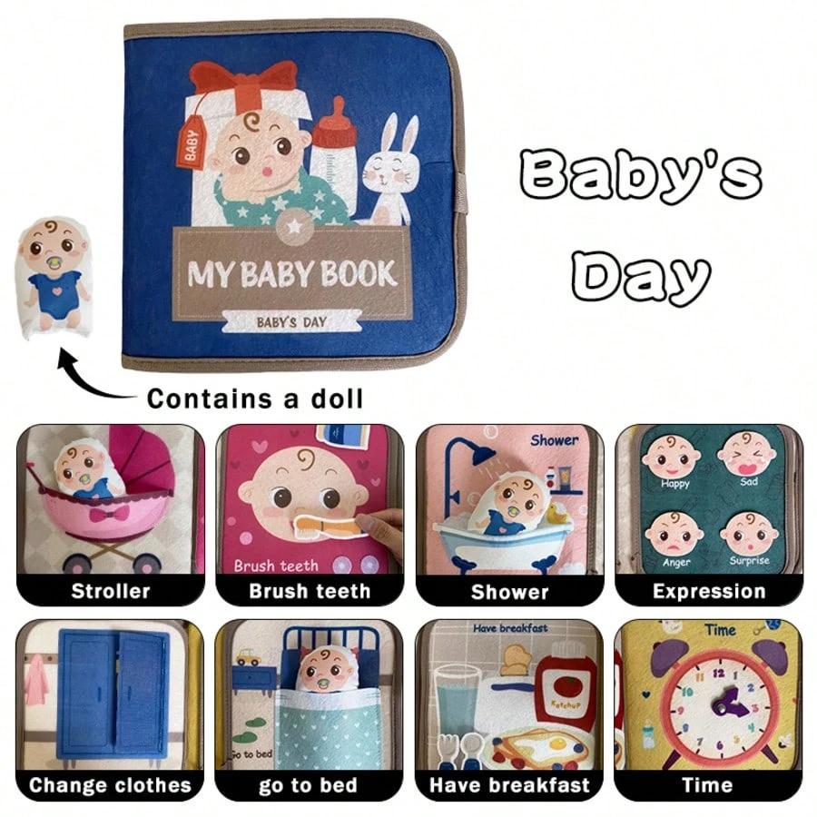 Soft Activity Baby Book My First Animals Felt Quiet Book Montessori Busy Board Toddler 0-3Y Soft Learning Toy Gift Sensory Toy