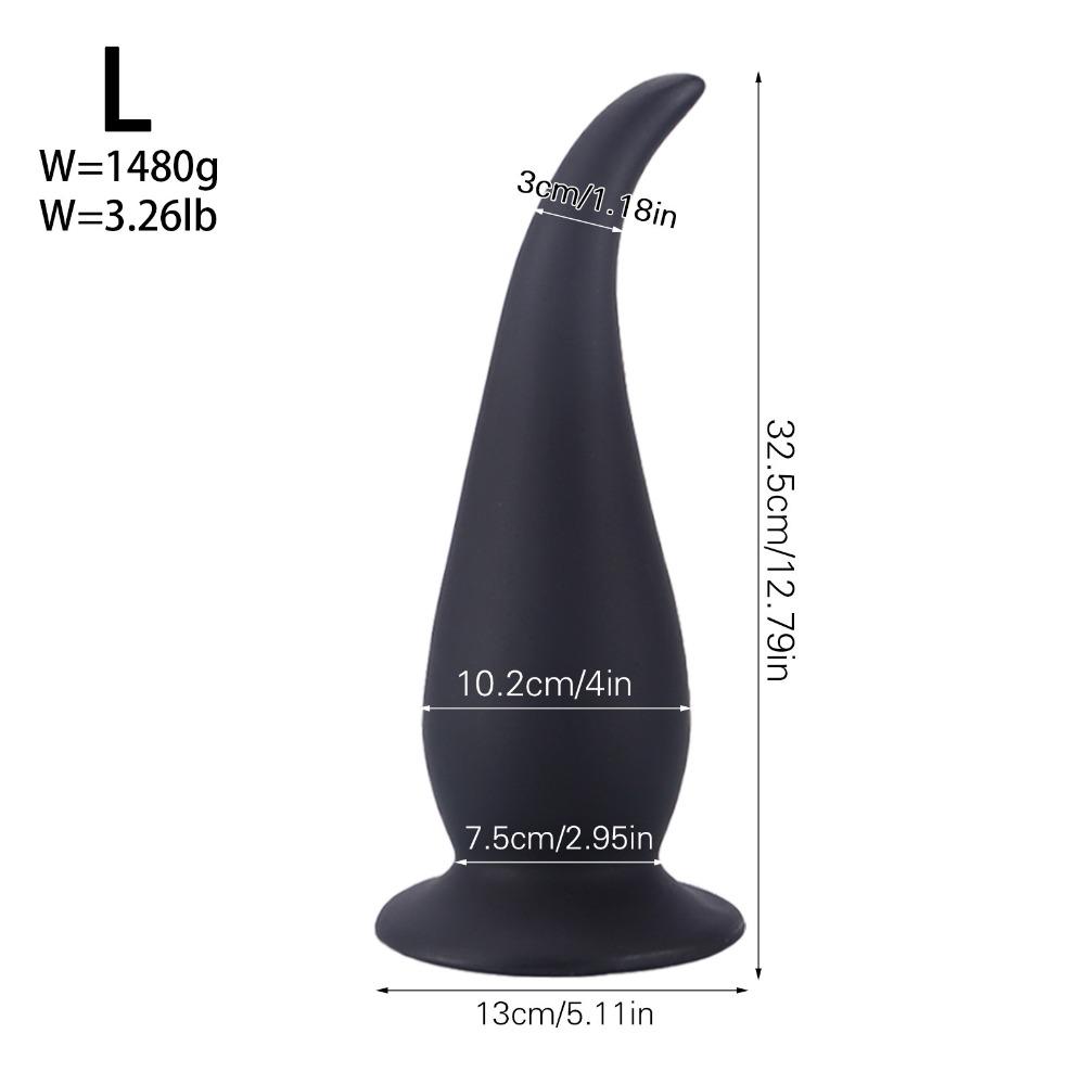 Extra Large Thick Tail Butt Plug - Silicone Anal Expansion Toy for Men & Women, Adult Sex Toy