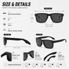 Fashion Polarized Square Sunglasses Men Women UV400 Protection Driving Cycling Fishing Outdoor Shades Sun Glasses