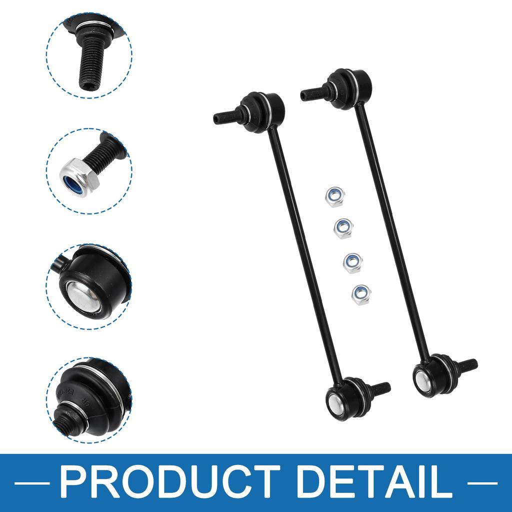 ABSOPRO Front Stabilizer Links K750385 for Honda Compass 2 Pieces (5174185A) 2007-2017, Black,