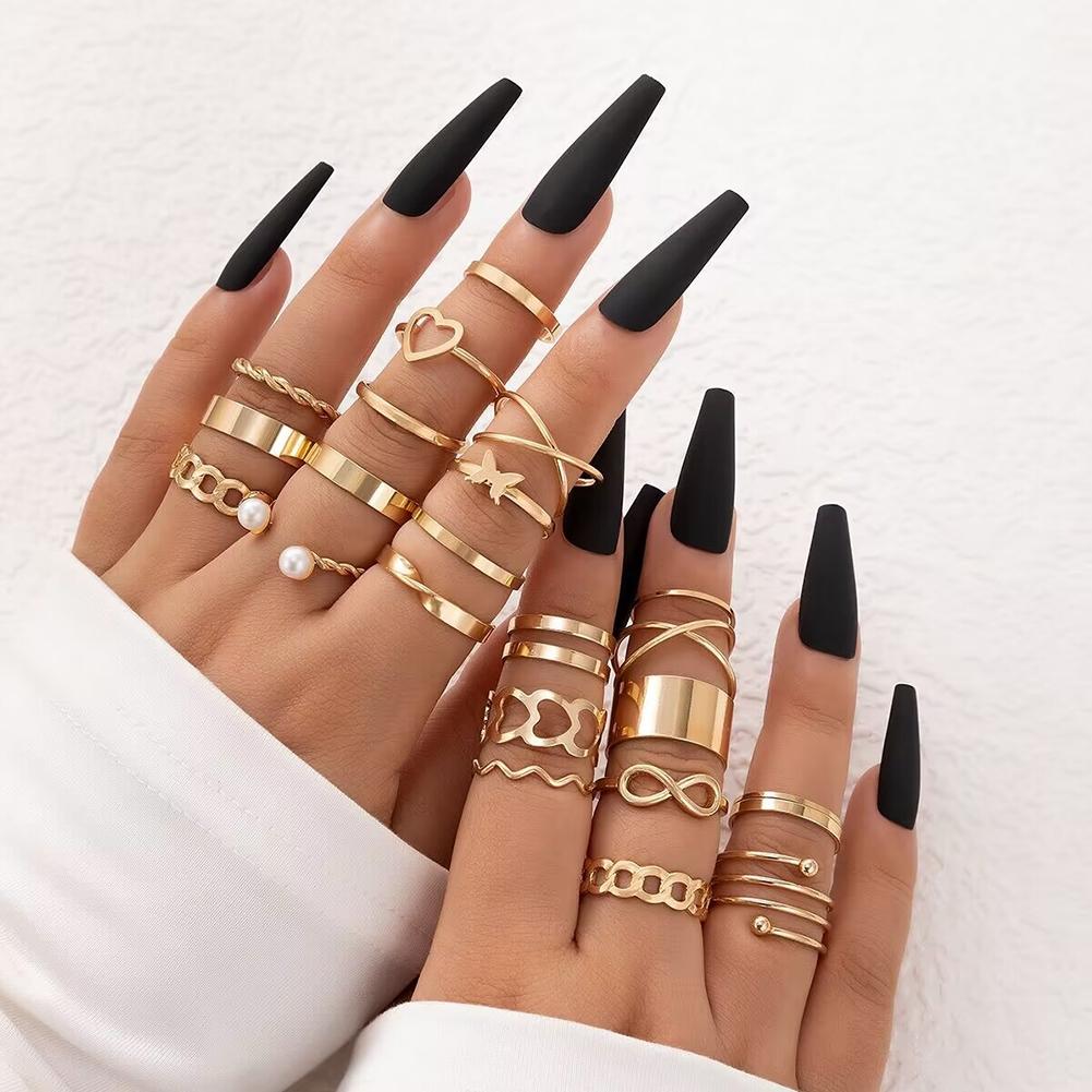 Decorations Finger Rings Gift Gold/Silver High Quality
