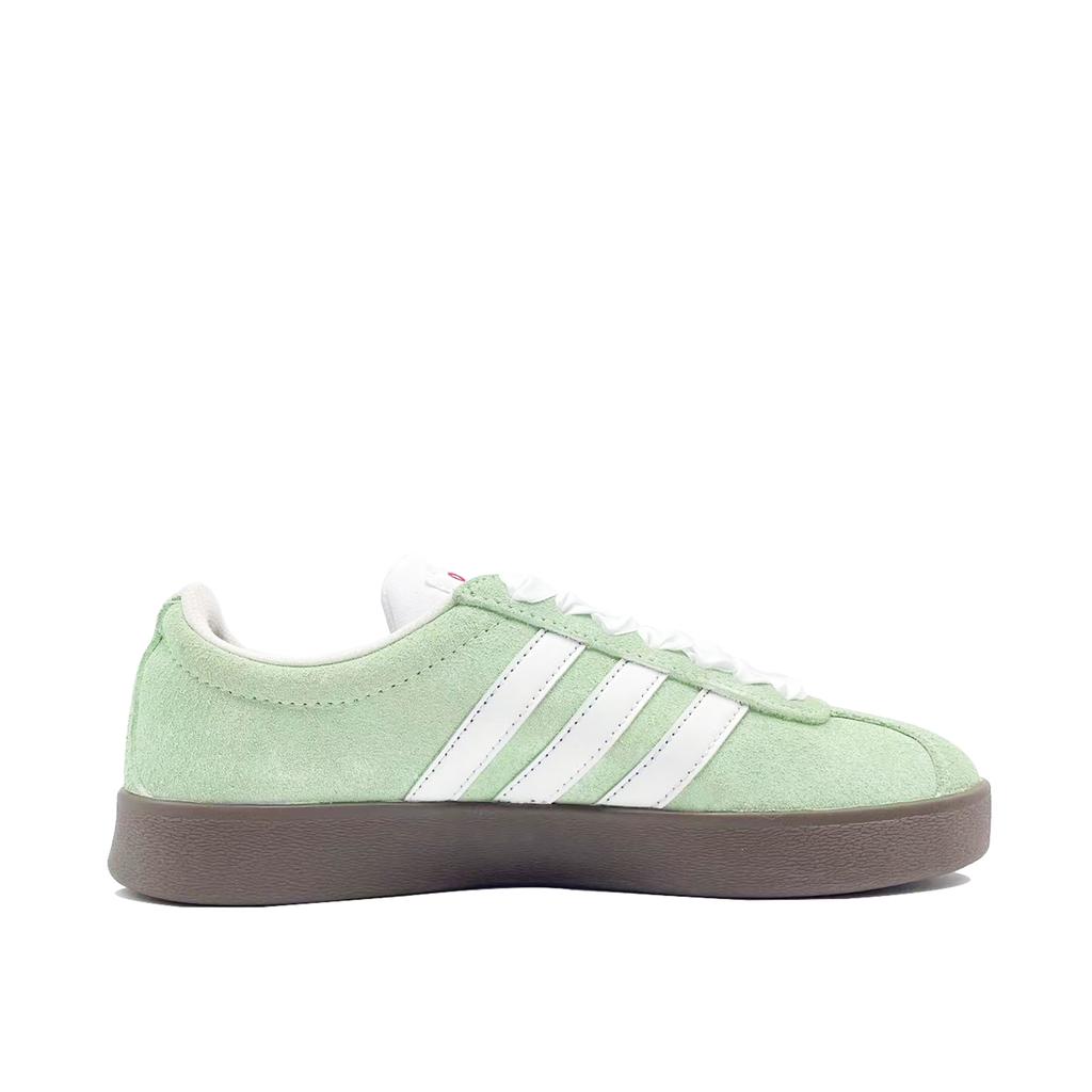 adidas VL COURT 2.0 Green Satin Coverage Abrasion Resistant Coverage Abrasion Resistant Low Top Skateboard Shoes Unisex JS3003(Team1118-)