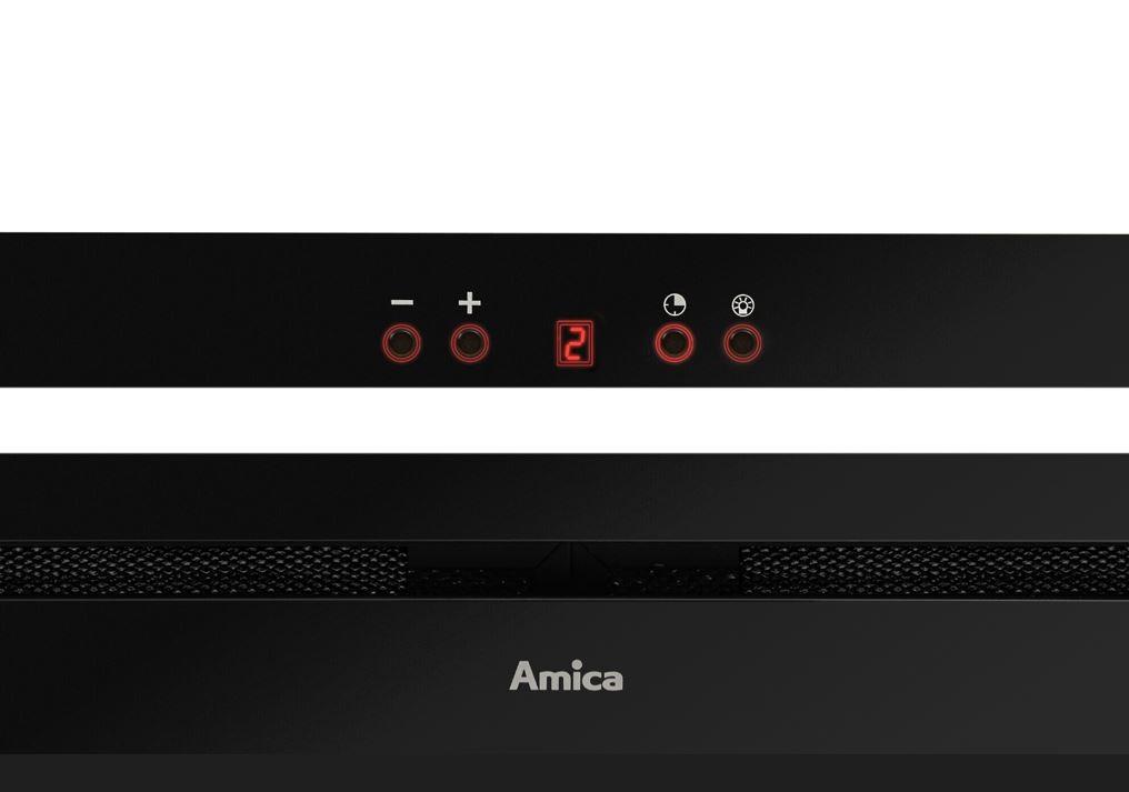 Cappa da incasso Amica OMC6451B HC Nera, LED, Telecomando