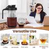 64Oz/ 32Oz Cold Brew Coffee Pot Durable Glass Coffee Pot With Stainless Steel Filter Hand Brewing Iced Tea Coffee Perfect Gift