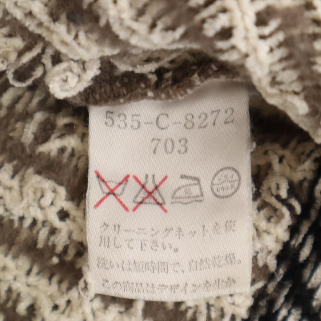 KENZO GOLF 90s Made In Japan Old Geometric Pattern Long Sleeve Sweater Women Used