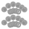 100Pcs Decorative Screw Cover Caps Plastic Hinged Flip Top Screw Head Covers for Home Office Furniture Enhancement