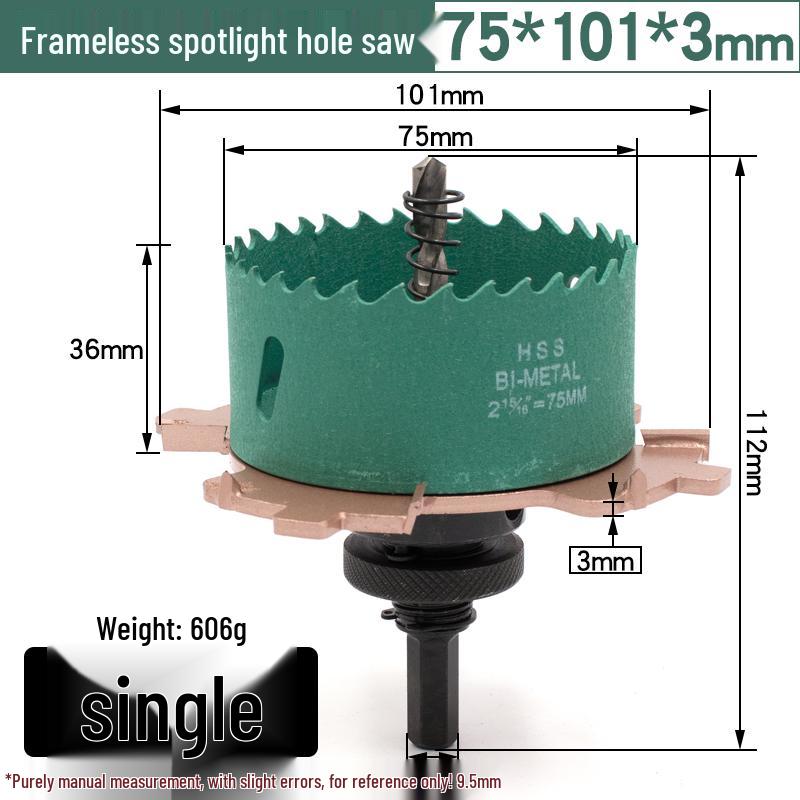 Frameless Downlight Hole Opener for Recessed Box Embedment In Woodworking & Plasterboard