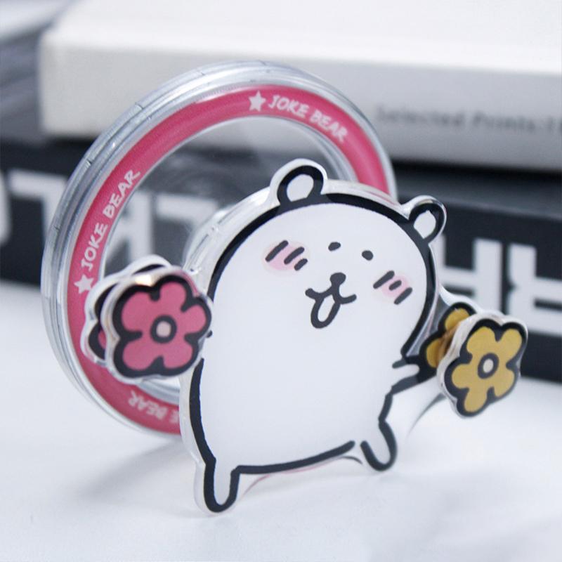 Cute Cartoon Acrylic Phone Grip Custom Magnet Phone Grip Holder Plastic Phone Grip Sockets Price