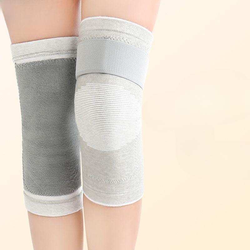 Unisex Fleecegefütterte Verdickte Verlängerte Knie- und Beinstulpen Winter Kälteschutz für ältere Menschen Kniegelenk