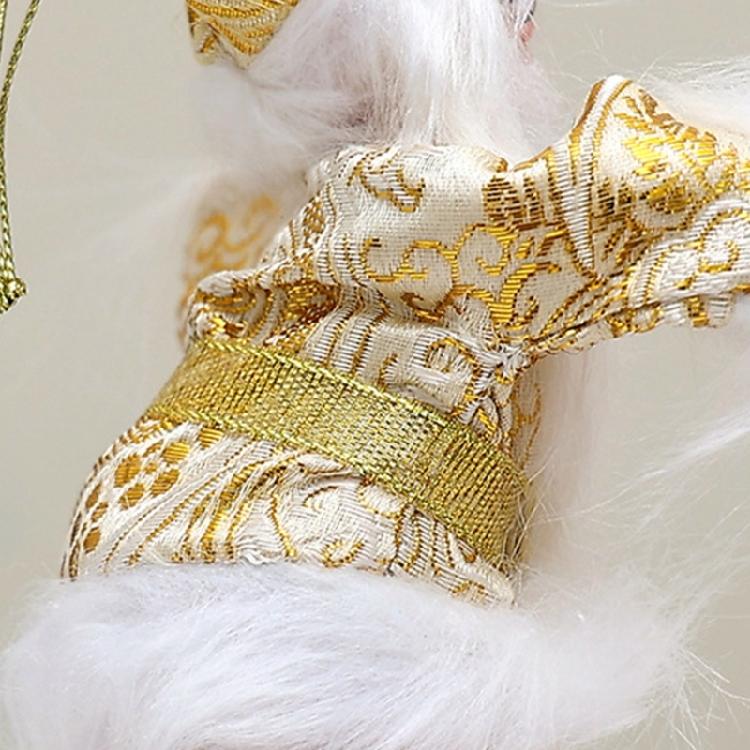 Enchanting Santa Skiing Display Portable Santa Skier Doll Festival Hanging Decorations for Celebration