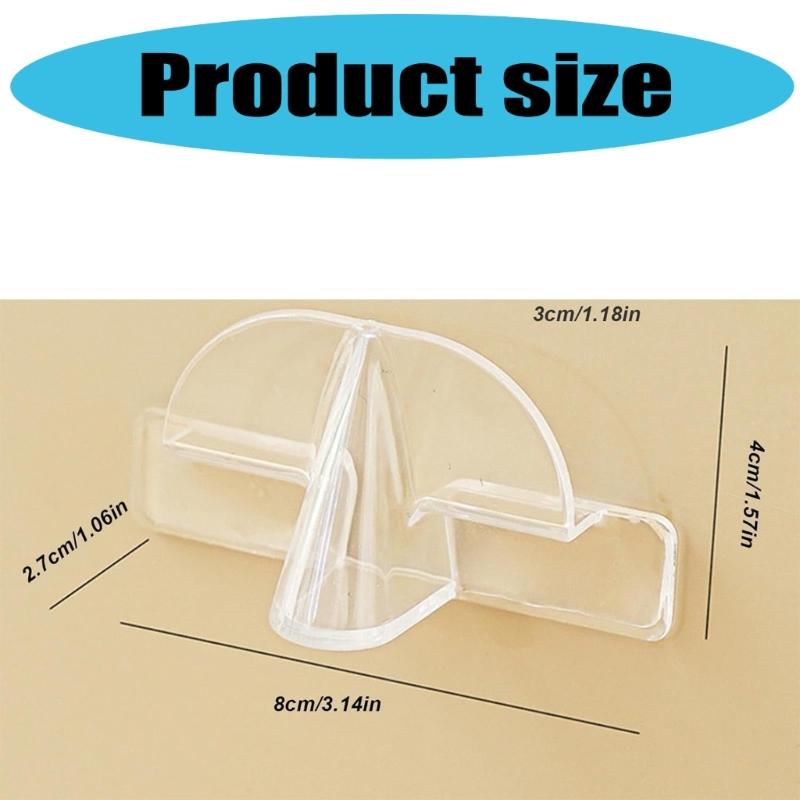 6Pieces Glasses Rack Adhesive Holders Compact Glasses Storage Solution For Home Office And Vehicle Interiors