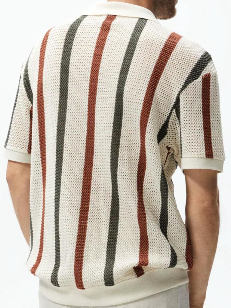 Casual Striped Contrast Shirt