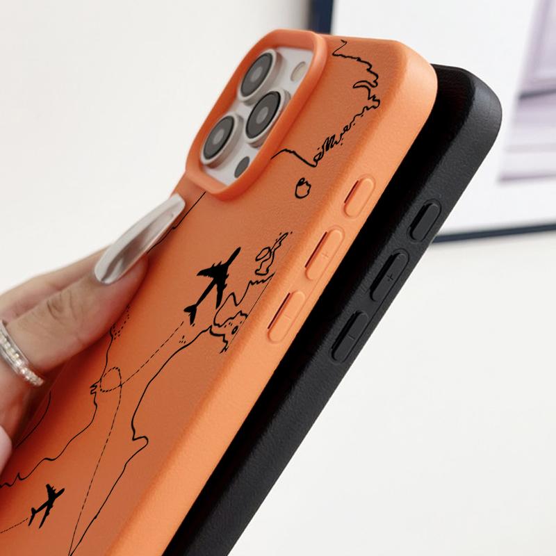 Aircraft Flight Route Case For iPhone 16 Pro Max 15 14 13 12 11 Shockproof Slim Soft Silicone Case Cover