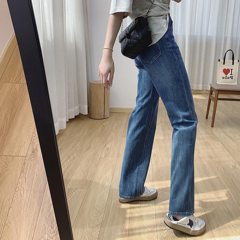

Premium Four-Way Stretch Wide-Leg Jeans for Women - Loose, Floor-Length, Perfect for Spring & Autumn Large