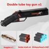 Punisher Double Barrel Throwing Shell Soft Ammo Gun Children's Boy Toy Gun Spray Gun Scattering Ammo Toy Gun