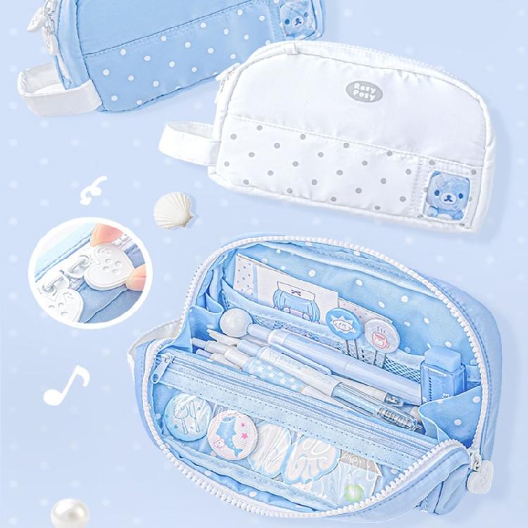 Pencil Case Fashionable Dot Design Pen Holders With Roomy Interior Small Items Holders Bag Desk Organizer