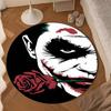 Cool Clown Pattern Round Rug for Livingroom,Bedroom, Palyroom, Chair Rug, Area Rug, Circle Carpet, Large Size Fan Christmas Gift