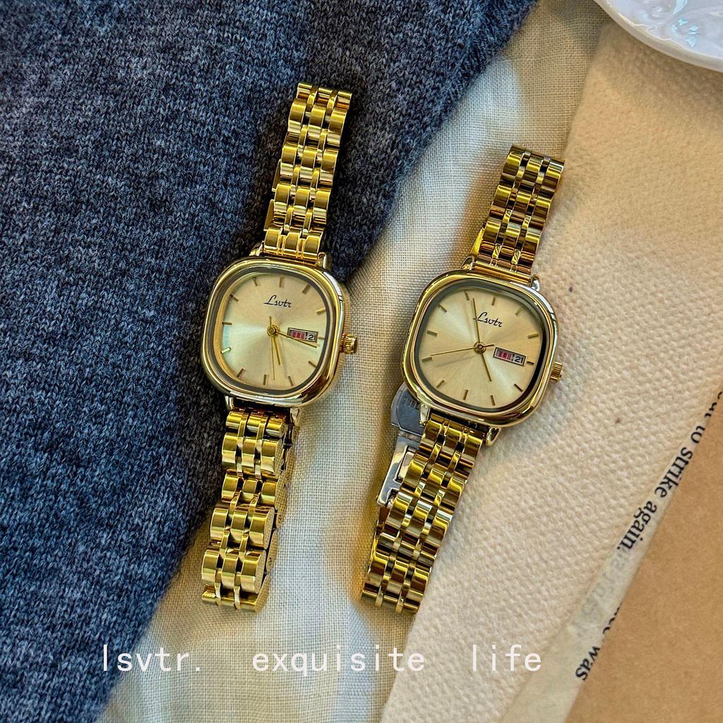 LSVTR Vintage Gold Ladies' Watch - Douyin Favorite, Simple, Modern Luxury