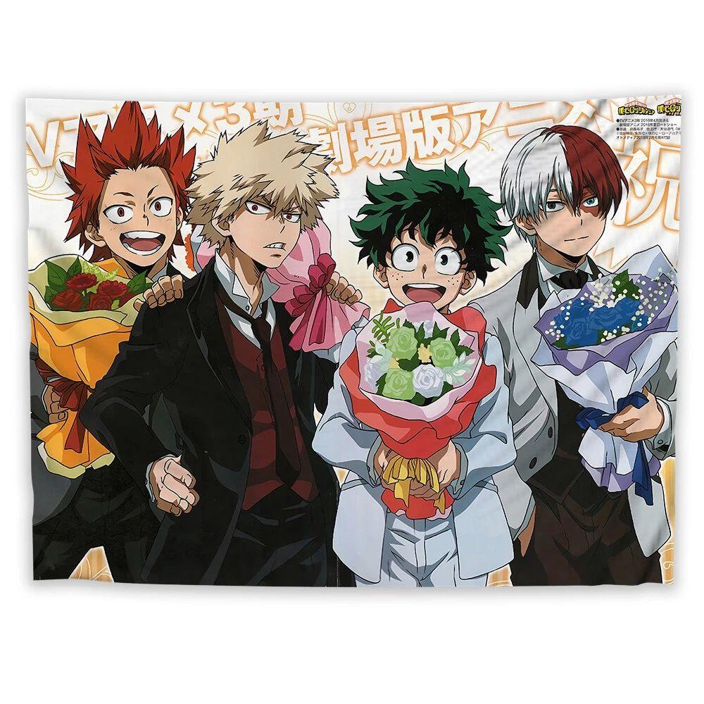Tapestry My Boku No Hero Academia 75x100 чёрный