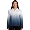 Women's Gradient Printed Pullover Long Sleeve Sports Flannel Top