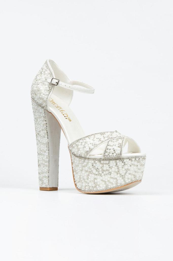 Damenmode-Stil High Heels Haut Kreuz Party Hochzeit Abendkleid Schuhe