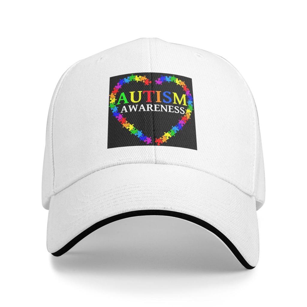 Unisex Baseball Hats Love Heart Autism Awareness Outdoor Streetwear Summer Sports Baseball Caps Hip Hop Cap Casquette Hats