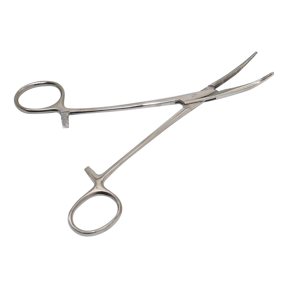 Stainless Steel Locking Forceps Artery Surgical Clamp Curved Straight Tip Fish Hook Pliers Hemostatic Forceps Hand Tools