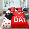 Cat Duvet Cover Queen Size,Cartoon Kitten Sleeping on Crescent Moon Stars Night Dreams Polyester Comforter Cover for Boys