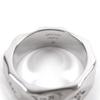 Great LOUIS VUITTON Ring Berg Monogram Curved Ring Silver mens M M00334 Used