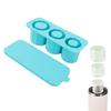 Ice Mold sy Fill Silicone 3 Cavity Hollow Cylinder Ice   for Whiskey Cold Drink