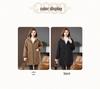 Mid-Length Women's Fleece-Lined Cotton Jacket: 2024 Retro Casual, Loose, Warm, and Thickened Winter Coat.
