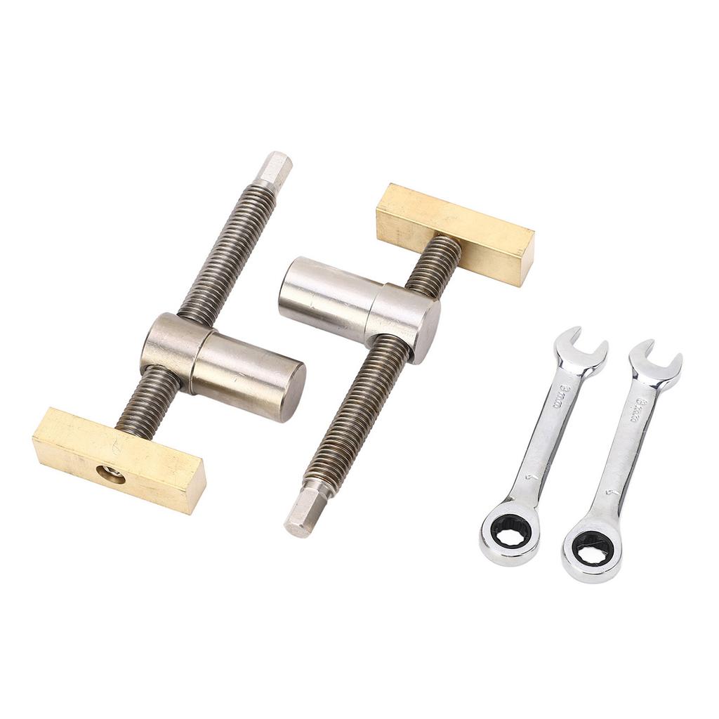 Woodworking Desktop Clip Stainless Steel Brass Block Bench Dog Clamp Workbench Fast Fixed Clip