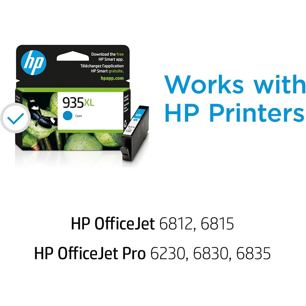 HP 935XL Cyan Original Ink Cartridge (C2P24AN) by HP [Parallel Input Products]