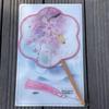 Children's Retro Style Round Hand Fan - Classical Chinese Design for Hanfu, Cheongsam, Catwalk, and Dance Performance
