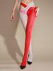 Collant Patchwork Sexy con Incrocio Lucido e Apertura sul Cavallo Collant da Donna 8D Collant Combinazione alla Moda Collant Lingerie
