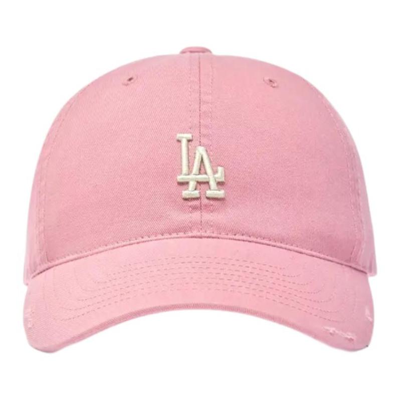 MLB Cotton Baseball Caps Unisex Pink Fashion 3ACPB076N-07PKM