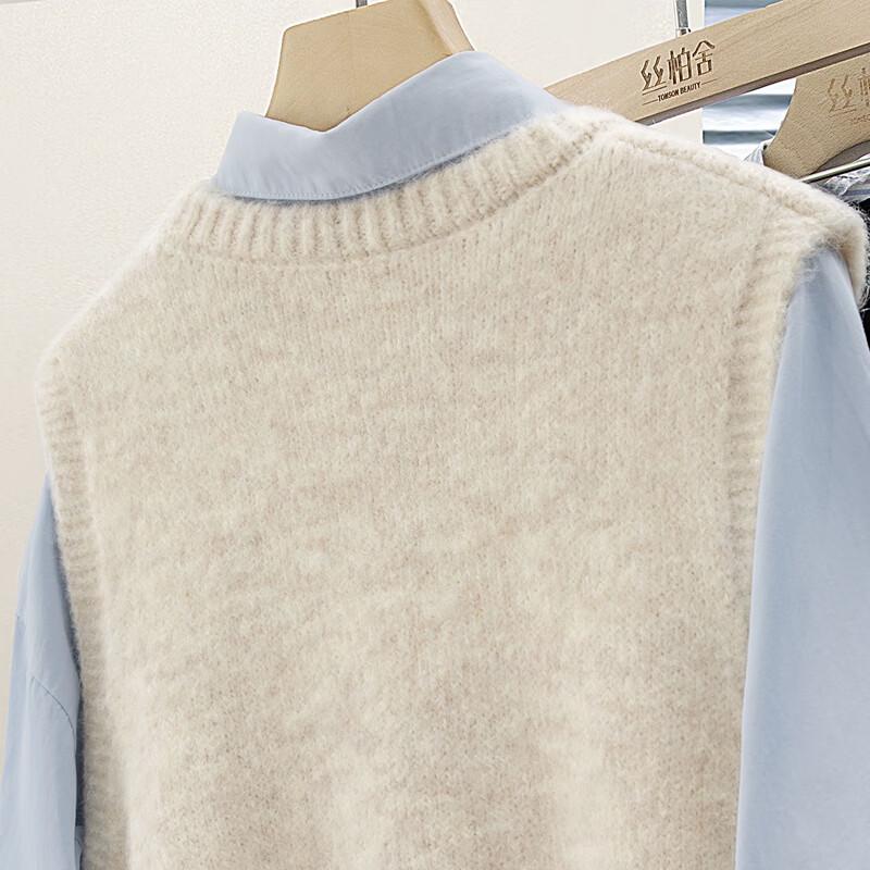 Women's Cartoon Pattern Wool Blend Pullover Vest