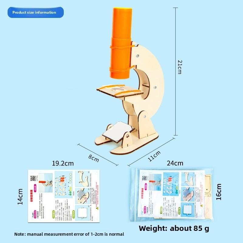 Science Microscope Kit For Kids Diy Physics Educational Toy Science Experiment Set For Children