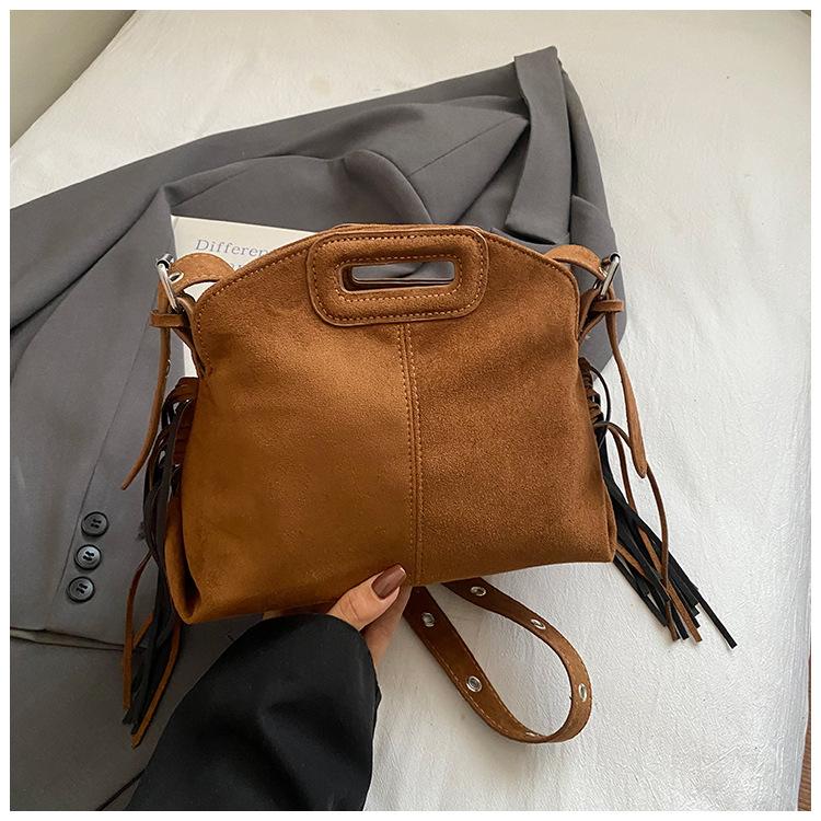 High Value Simple Popular Bag New Fashion Retro Shoulder Bag Large Capacity Women Messenger Fringed Bag