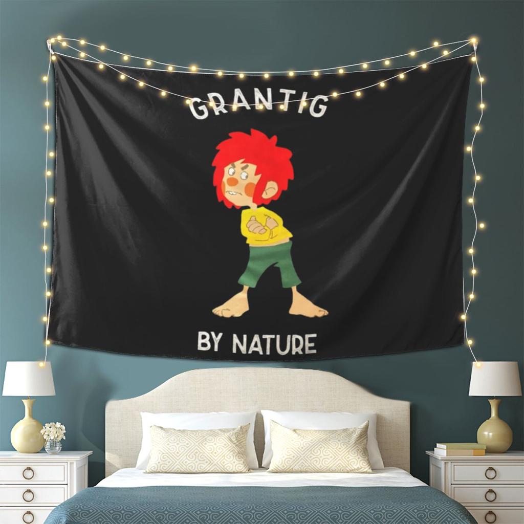 Pumuckl Grantig By Nature Tapestry Wall Hanging Aesthetic Home Decor Tapestries for Dorm Room