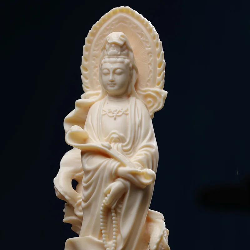 Dragon  Guanyin Bodhisattva Buddha  Figure Statue- Resin sculpture Chinese Buddha StatuesHome Room, Office Feng Shui Statue