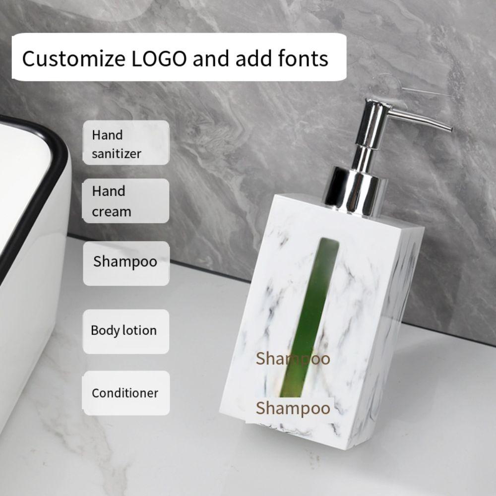 Resin Refillable Liquid Hand Soap Jar Light Luxury Lotion Bottlle Shower Gel Dispenser  Travel