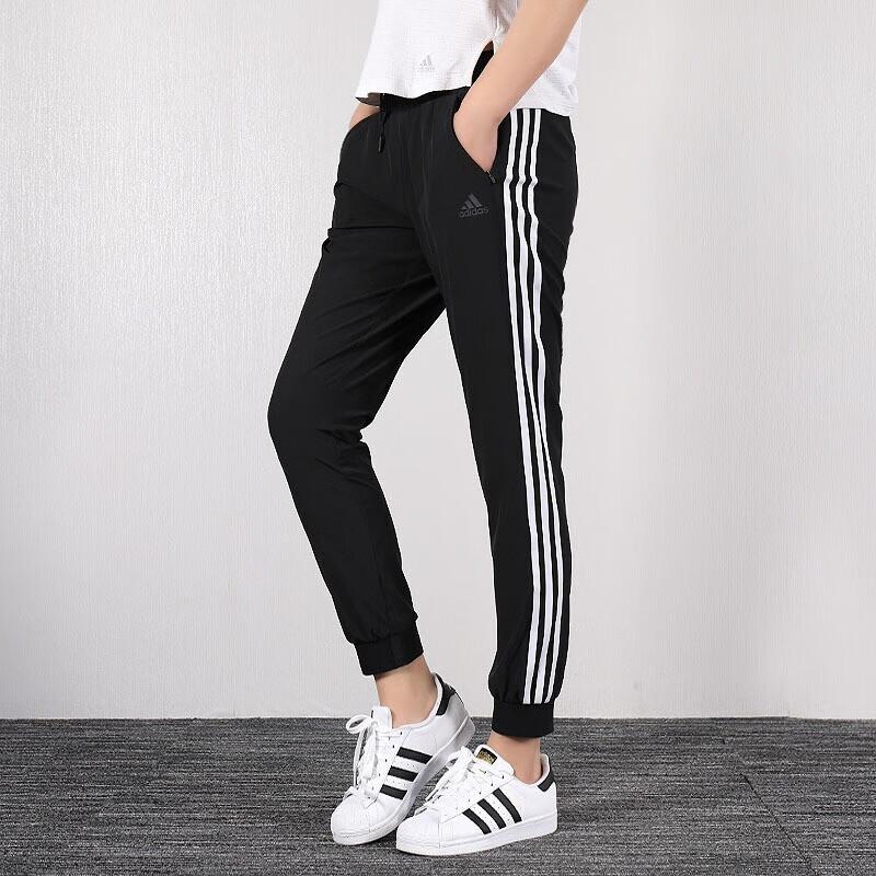 Adidas Neo Breathable Casual Knit Sports Pants Women Bottoms Black GJ5344